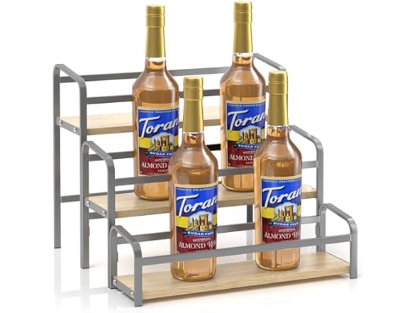 IYEBAU Coffee Syrup Rack,12 Bottle Capacity