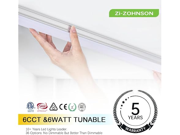 6-Pack 4FT LED Shop Lights 4500LM