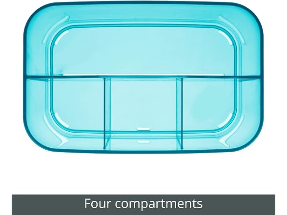 mDesign Small Plastic Shower/Bath Storage Org