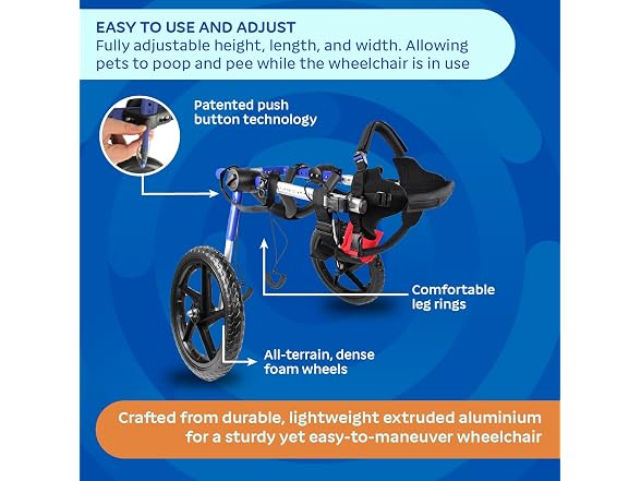 Walkin' Wheels Dog Wheelchair - for Med/Large