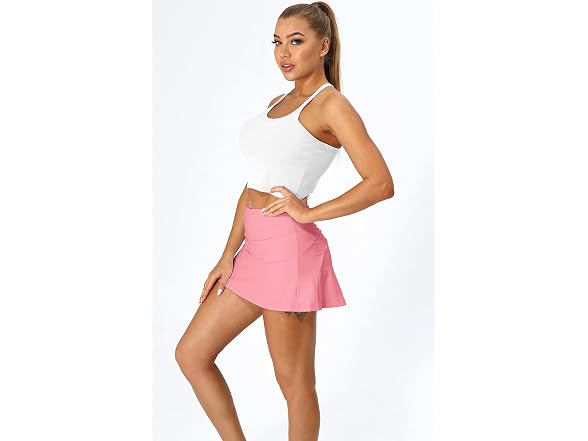 Icyzone Women (S) Athletic Tennis Skirts Shorts