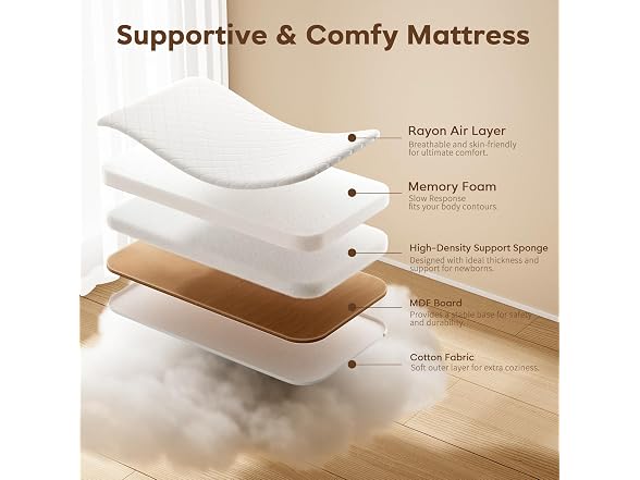 NeoBorn 4-in-1 Rocking Baby Bassinet