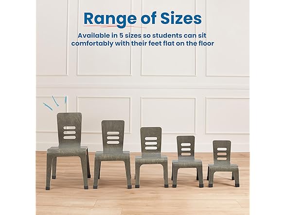 ECR4Kids Bentwood Chair, Grey Wash, 2Pk