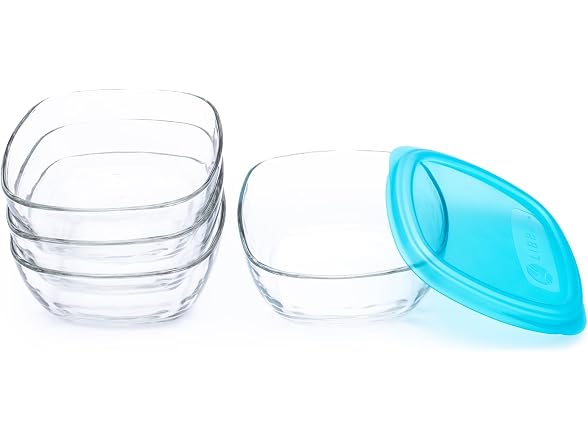 Libbey Serve It Glass Storage Bowls Set of 8