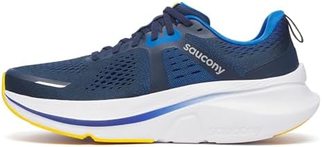 Saucony Men's Guide 18 Sneaker, Navy/Skydiver, 12.5