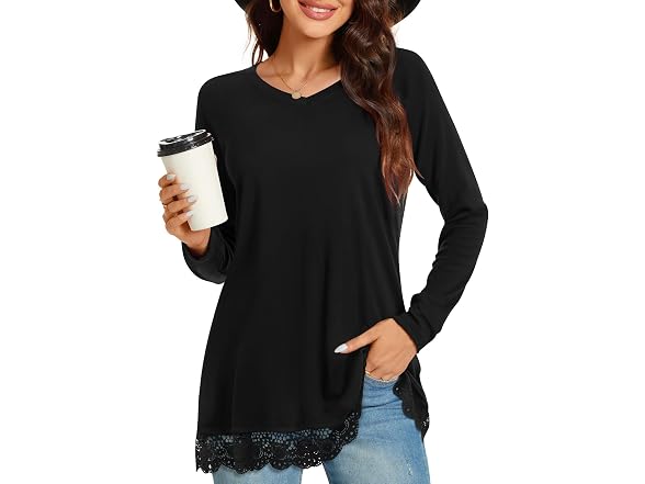 Netsmile Women (L) Tunic Tops Fall Long Leggings