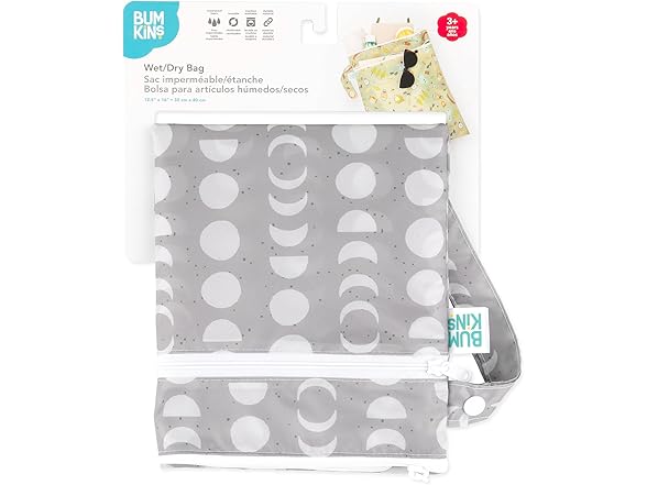 Bumkins Waterproof Wet Dry Bag for Baby