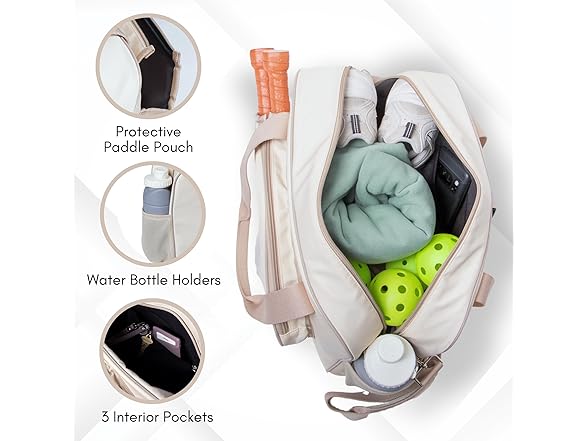 Pickleball tote Adjustable Shoulder Strap