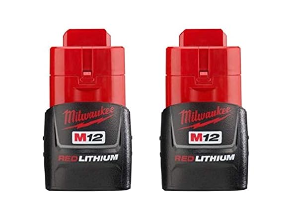 Milwaukee 48-11-2411 M12 1.5Ah Compact Battery 2pk