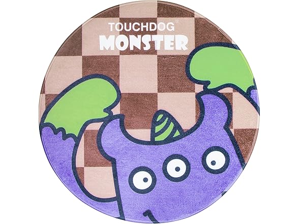 Pet Life 3-Eyed Monster Round Dog Mat