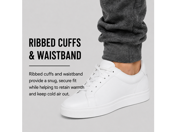 6Pk Mens Fleece Joggers w-Zip Pockets