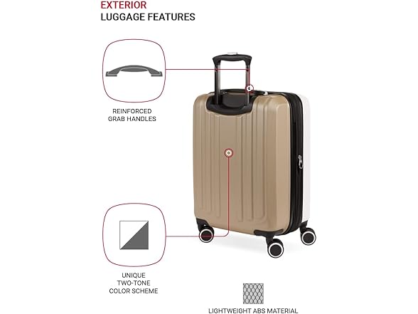 SwissGear Duet Expandable Luggage, Hard Shell