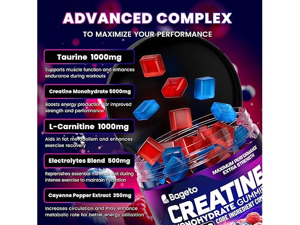 Bageto Creatine Gummies 120 pcs