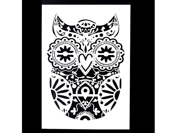 DIY Decorative Owl Stencil Template