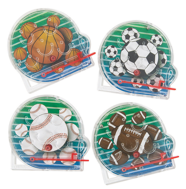 Assorted Plastic Mini Sport Ball Pinball Games - Gallery 4