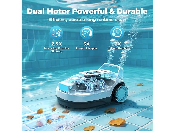 Tnbacious Cordless Robotic Pool Vacuum