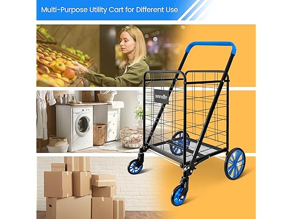 SereneLife Shopping Supermarket Cart