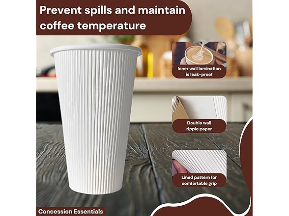 16oz Double Wall Paper Coffe Cups