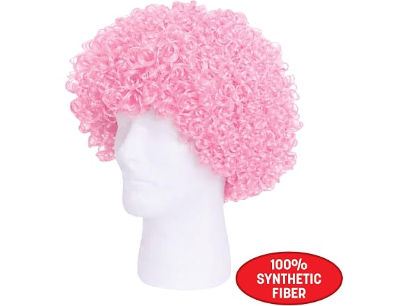 Beistle Pink Curly Wig – Short (One Fits Most)
