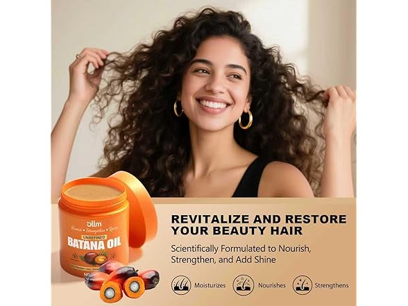 OLLM Raw Batana Oil for Hair Growth - 5oz