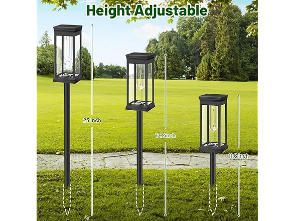 BesLowe Upgraded Solar Pathway Lights Outdoor, 12-Pack