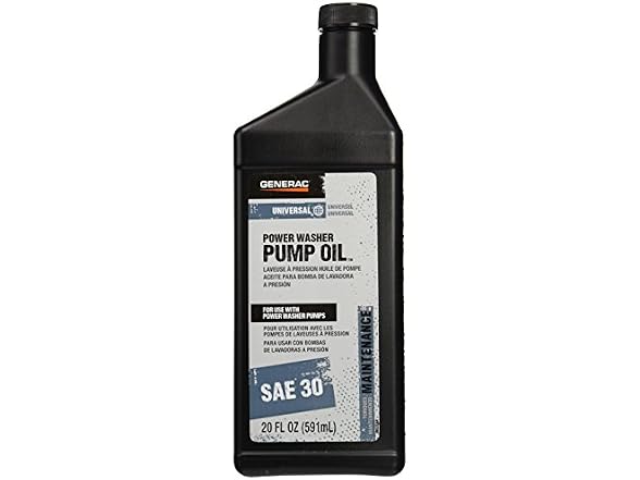 Generac 6656 Pressure Washer Pump Oil