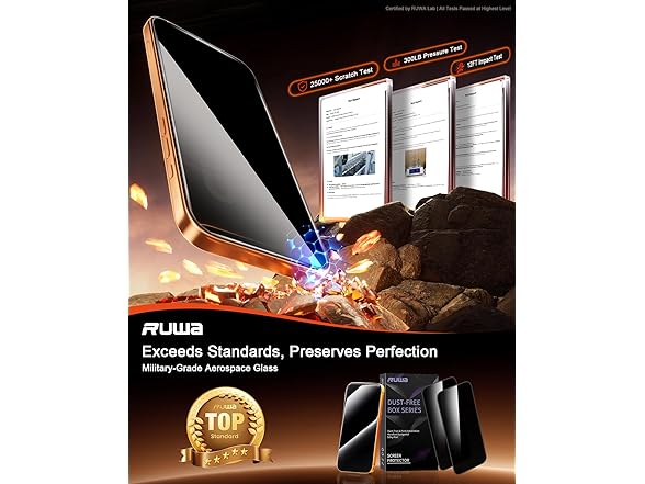 ruwa Screen Protector for iPhone 17 Pro