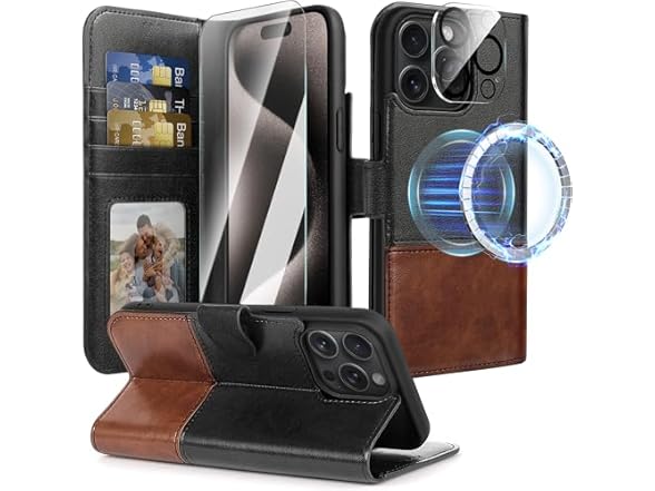 Hinpia Wallet Case for iPhone 15 Pro Max