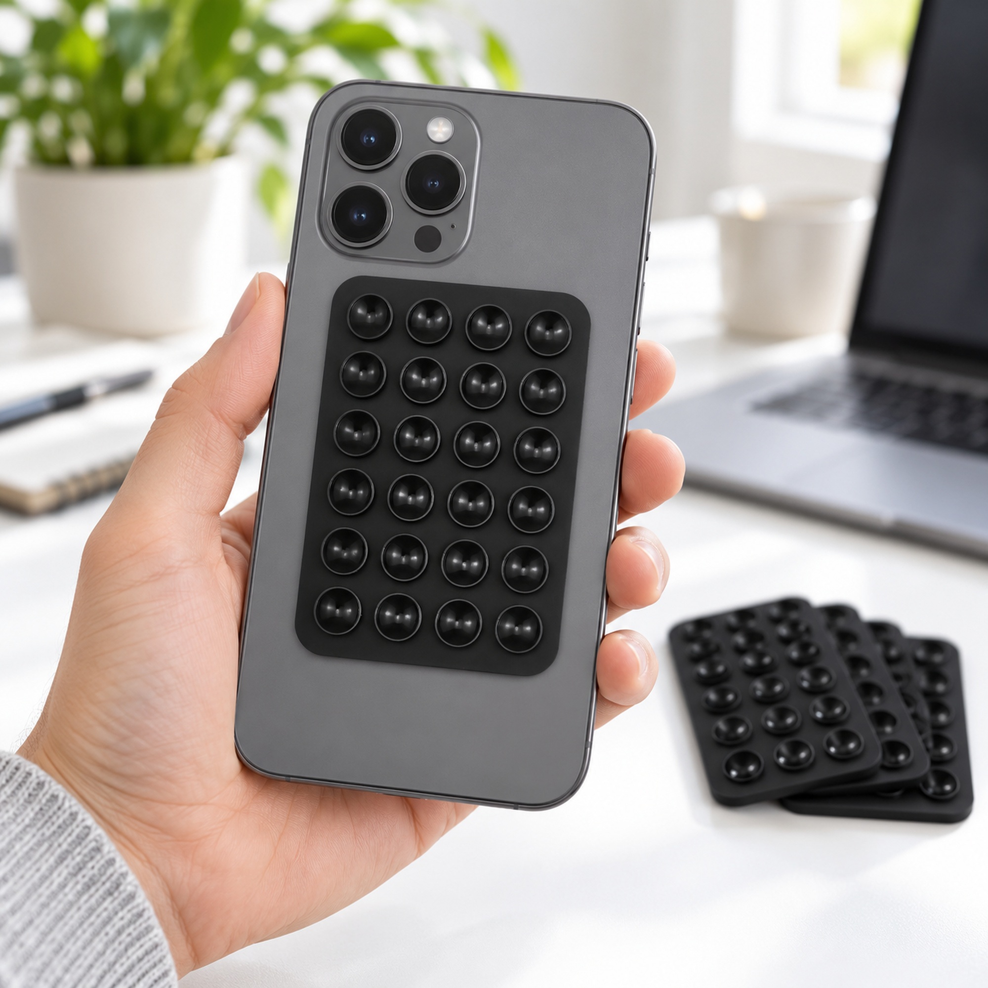 Phone Stand - Black 4 Pack - Gallery 6