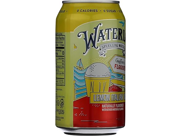 Waterloo Sparkling Water Lemon Italian Ice, 12 OZ