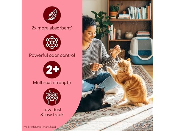 2PK Fresh Step Clean Care Crystal Cat Litter