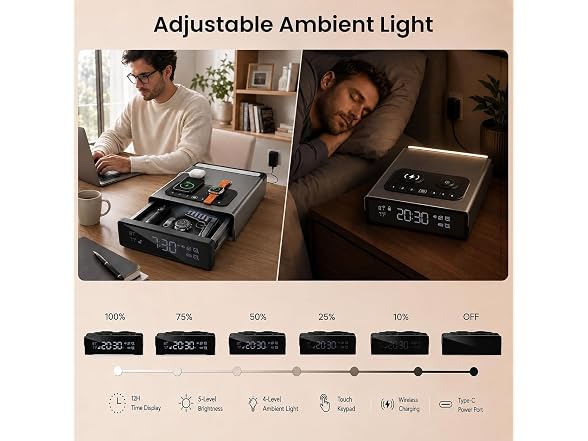 Grimtron Handgun Safe Ambient Light WC