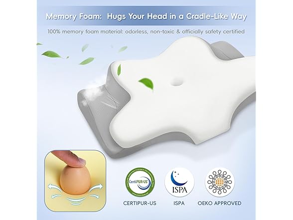 PAYHUIN Cervical Neck Pillow