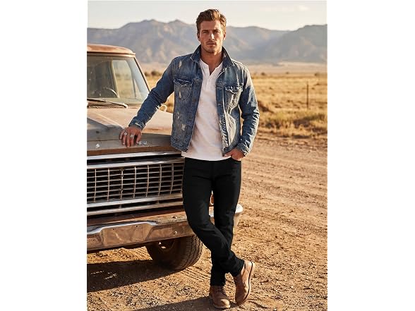 Wulful Men (38W x 32L) Slim Skinny Stretch Pants