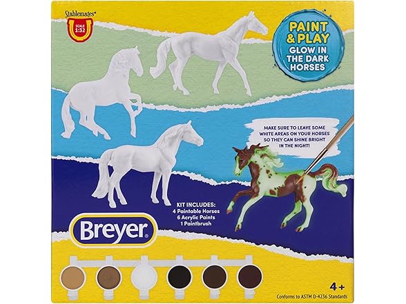 Paint & Play Glow in The Dark Horses