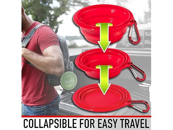 Franklin Pet Supply - Collapsible Pet Travel Bowl