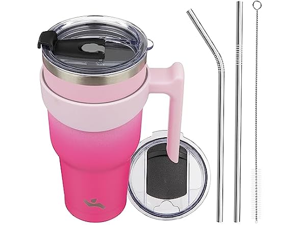 Konokyo 40 oz Tumbler with Handle Sakura
