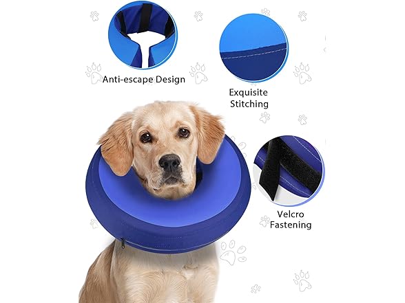 Large Soft Inflatable Dog Cone