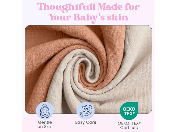 Mère & Moi: Muslin Baby Blanket – 2 Pack