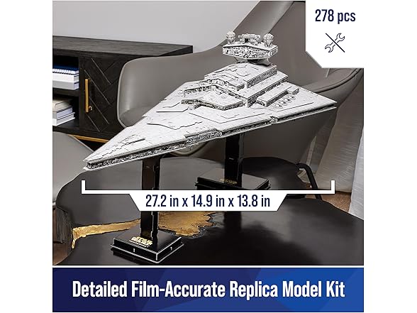 4D Build, Star Wars Deluxe Imperial Star Destroyer 3D Model Kit