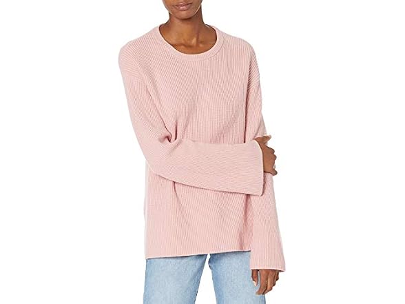 The Drop Women Alice Crew-neck Back-slit Sweater - Gallery 3