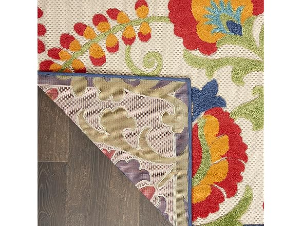 Nourison Home Aloha 2'3" x 10' Multicolor Outdoor