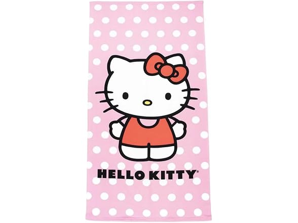 Jay Franco Hello Kitty Beach Towel, 27x54