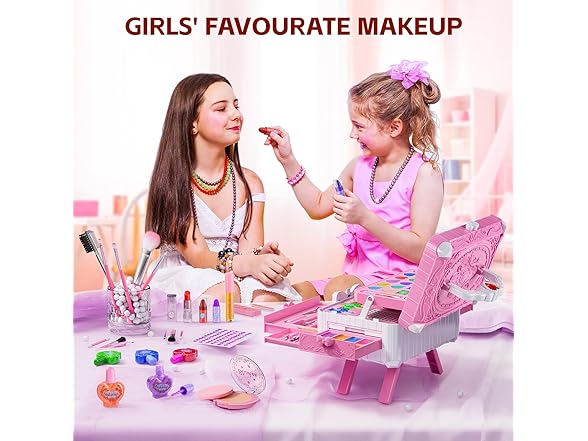 Kids Makeup Set with Stand
