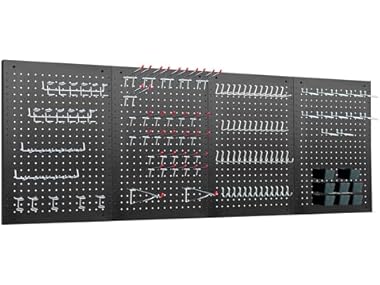 $74.99, Was $116.99, 35% Off! LUGO 24"x16" Metal Pegboard Organizer, 128pc dealfomo