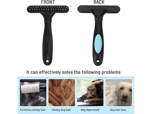 Dog de-Shedding Brush - for Dogs, Cats, Rabbi