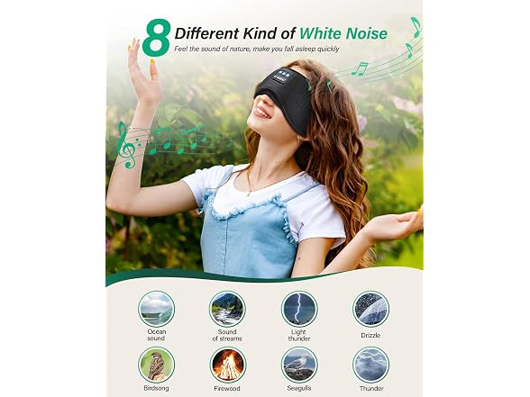 Sleep Headphones, White Noise Bluetooth