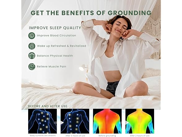 Oiameen Grounding Mat for Bed, King