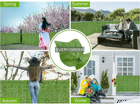 Moeput Artificial Ivy Privacy Fence, 160"x60" - Gallery 7