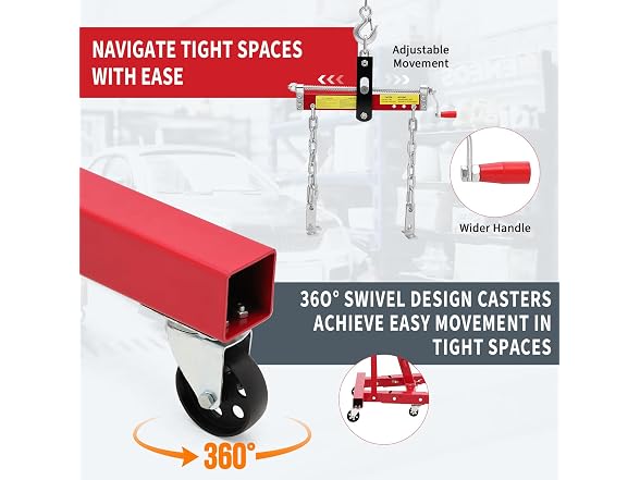 Garvee 2 Ton Folding Hydraulic Engine Ho